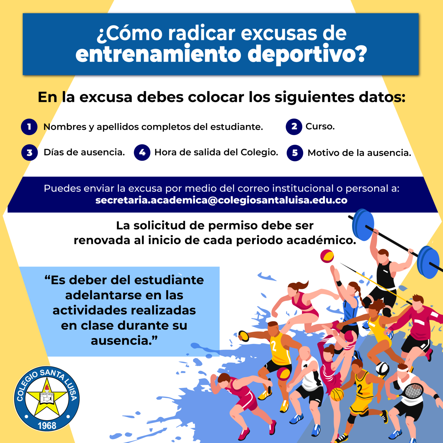 Excusas para Entrenamiento Deportivo