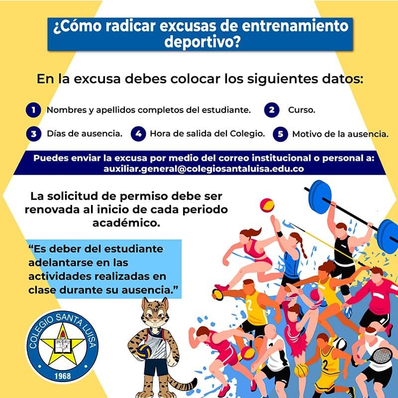 Excusas para Entrenamiento Deportivo