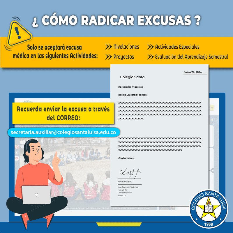 Cómo radicar excusas