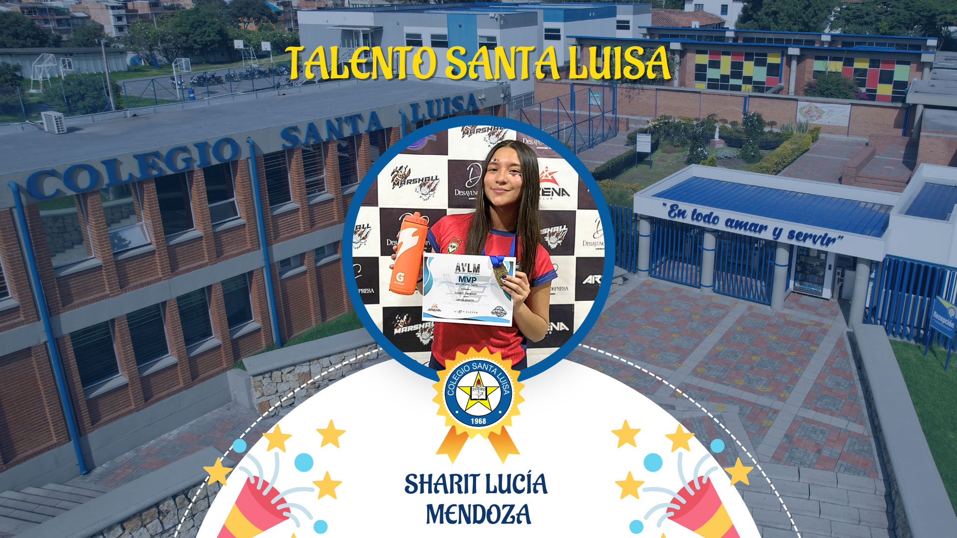 La estudiante Sharit Mendoza, campeona y MVP en torneo de voleibol