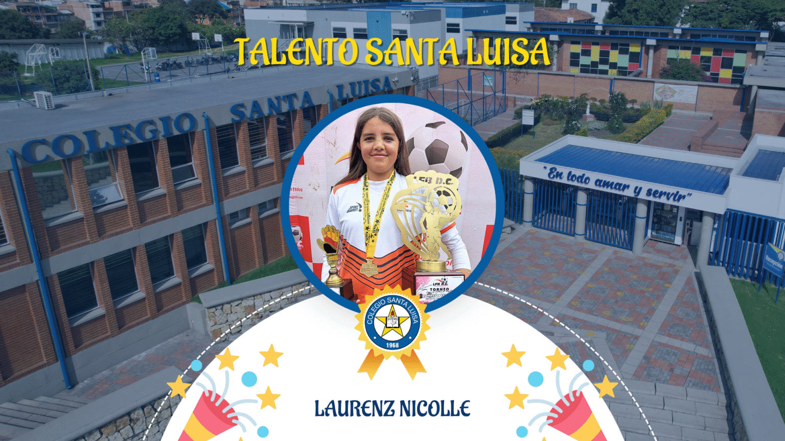 La estudiante Laurenz Nicolle, se coronó campeona en la Liga de Fútbol de Bogotá