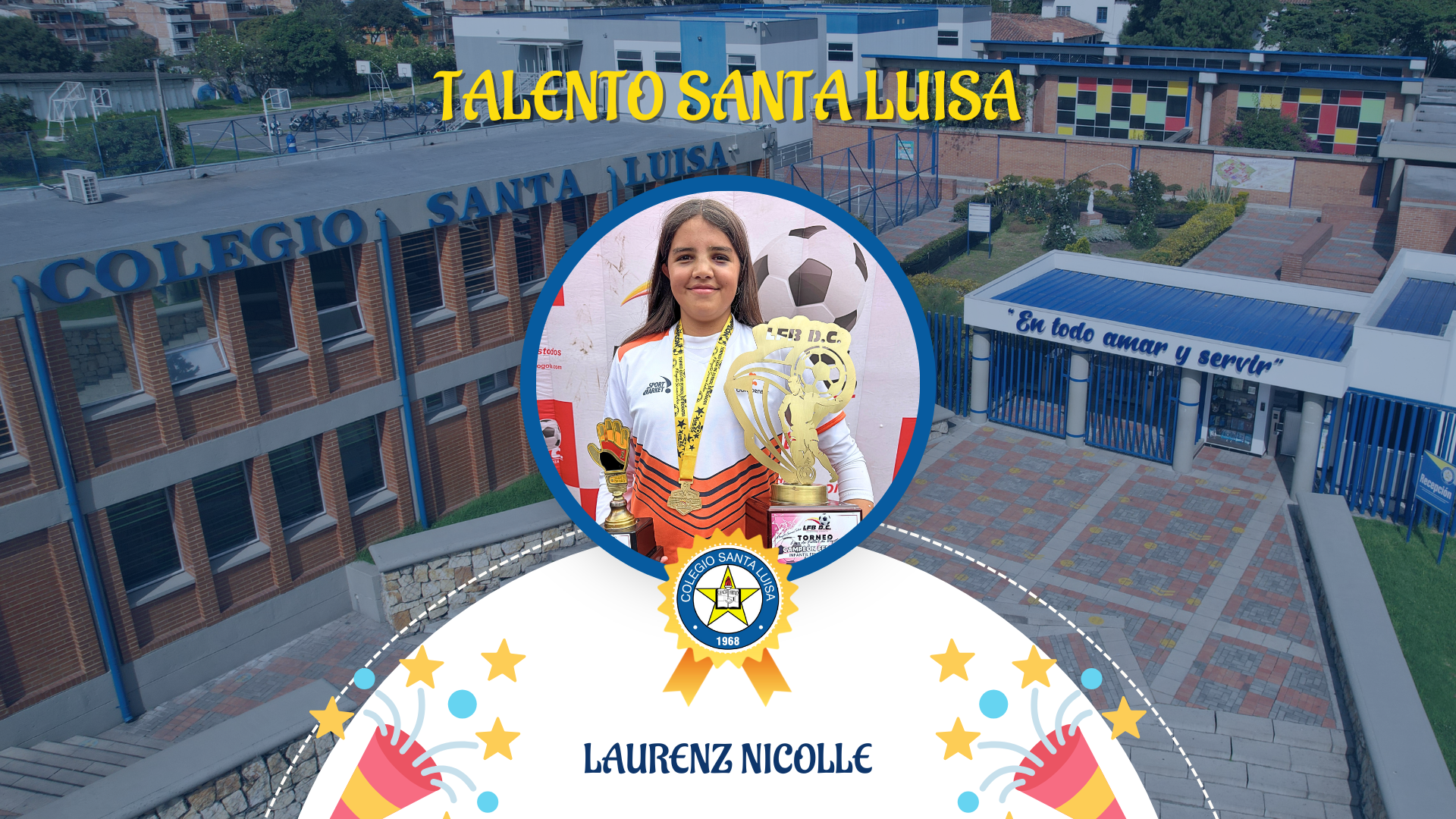 La estudiante Laurenz Nicolle, se coronó campeona en la Liga de Fútbol de Bogotá