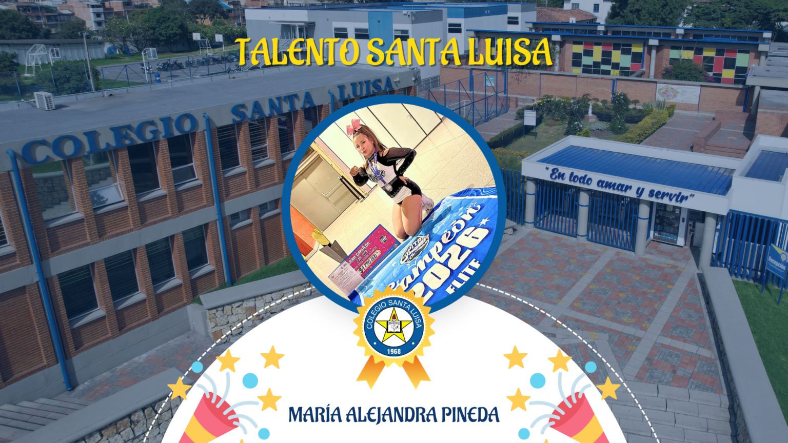 La estudiante María Alejandra Pineda ganadora en Torneo Internacional de Cheerleading