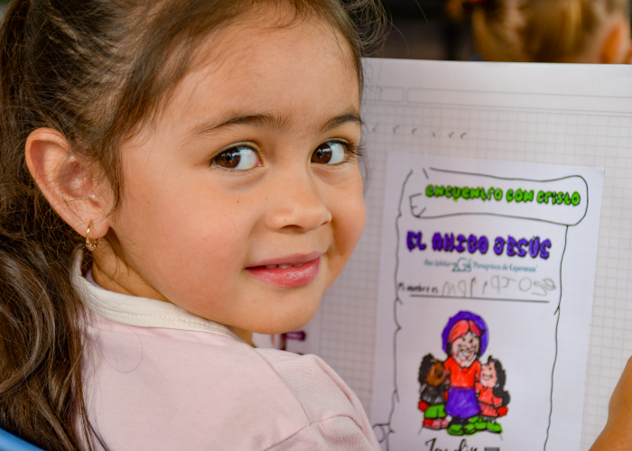 Primer Día Especial: Los estudiantes de Preescolar participaron en el Encuentro con Cristo