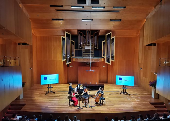 Talento Santa Luisa, Bélgica Trujillo brilló en el Summer Camp de Jóvenes Artistas en Madrid