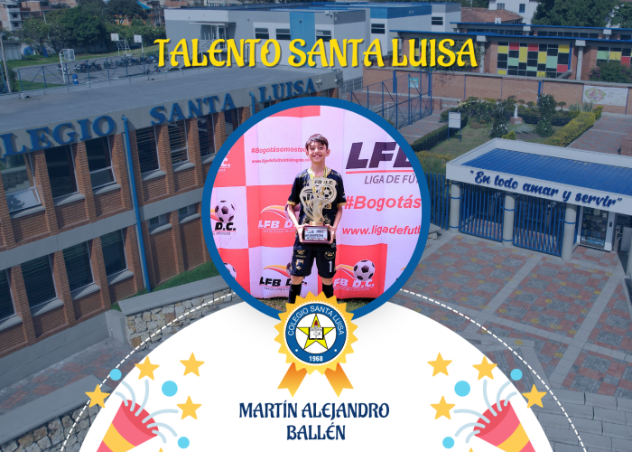 Estudiante Martín Alejandro Ballén, campeón de la Copa Oro