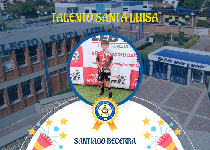 El Estudiante Santiago Becerra se convirtió en subcampeón de la Liga de Fútbol de Bogotá