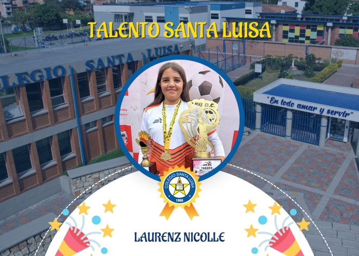 La estudiante Laurenz Nicolle, se coronó campeona en la Liga de Fútbol de Bogotá